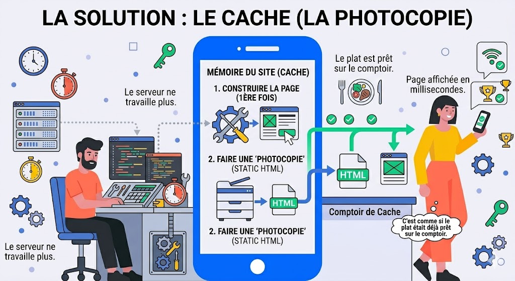 La Solution : La Photocopie (Le Cache)